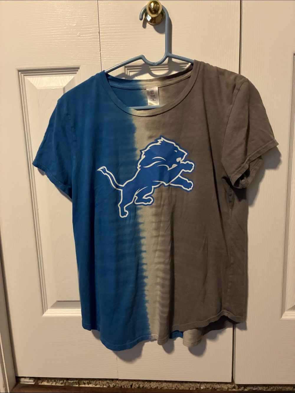 NFL Detroit Lions Blue & Gray Tie-Dye Short Sleeve Tee